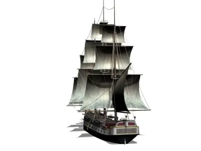  corvette Low-poly 3D model