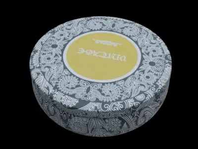 Antique oriental accessory case 3D model