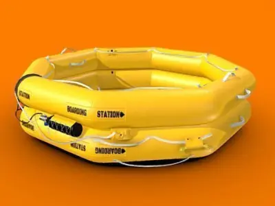 Emergency Raft 3D model