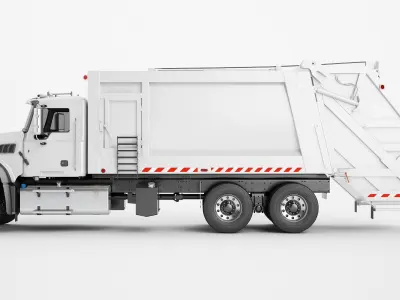Garbage Truck Generic 02 3D model