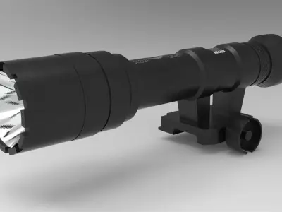 Surefire M600 Ultra Scout Low-poly 3D model