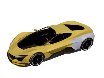 Concept Premium Hyper Vehicle Futuristic Ultra Performance 02 3D model