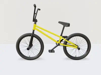 Flatland BMX diamond frame 3D model