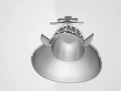 Samurai Helmet 3D model buy