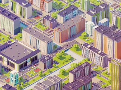 City 8 USSR 3D model