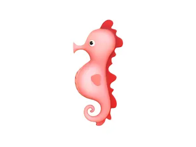 Sea Horse v001 3D model
