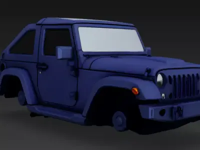 Jeep upper body part 3D model by im3dking from CGTrader