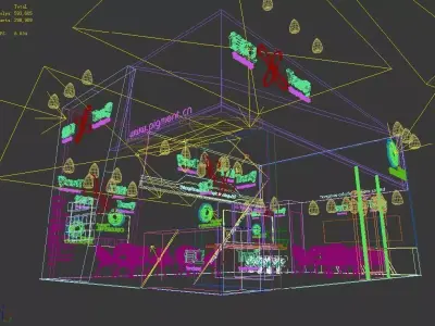Exhibition - Area - 9X6-3DMAX2009-022 3D model