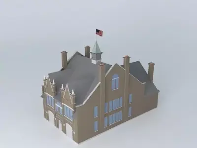 Stn 23  St. Paul, MN Former 1887 Fire Station 23 Free 3D model