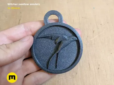 Swallow Pendant - The Witcher Free 3D print model