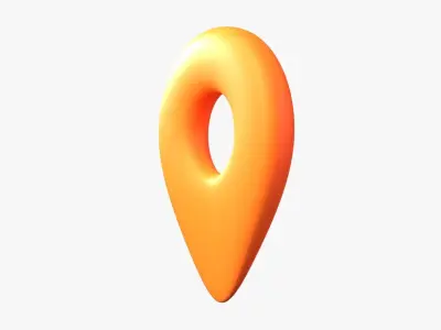 Location 3D Illustration 3D model