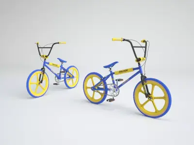 1980s Raleigh Burner BMX Bicycle 3D model