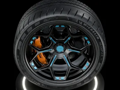 MICHELIN Pilot Sport Cup 2 R 285 35 ZR19 103Y MO1 3D model