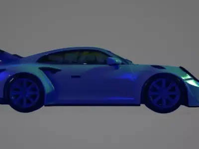 Porsche 911 GT3 RS Verde Oliva  3D model