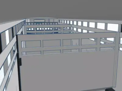 Gooseneck Livestock trailer  3D print model