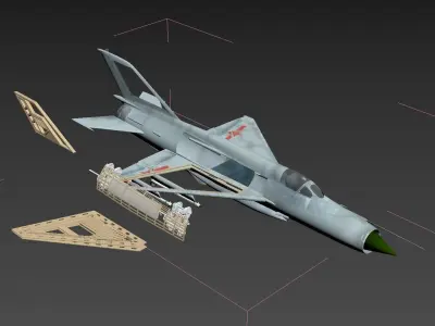 Finback J-8 3D model