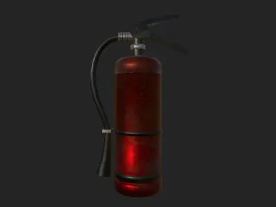 Fire extinguisher Low-poly 3D model 4
