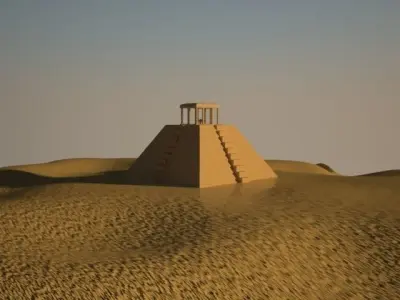 Historic Pyramid Temple  3D model