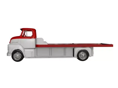 Early Vintage Flatbed Pickup Truck Antique Historical Vehicle 01 3D model