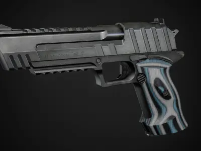 Desert Eagle FPS Animation Low-poly 3D model