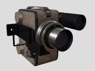 old-vintage-camera Low-poly 3D model