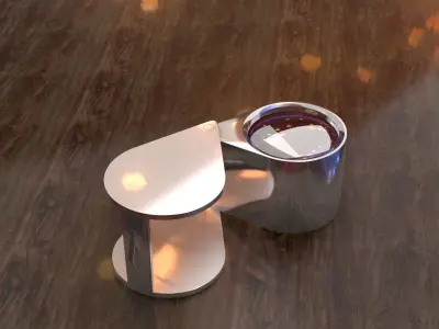 Magnifying glass - lupe 3D model 3D model