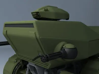 Futuristic  assault vehicle 3D model