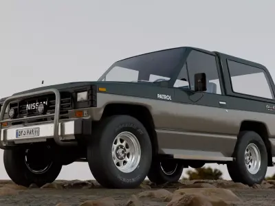 Nissan patrol 1986 Free 3D model
