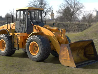 Wheel Loader 3D model 13