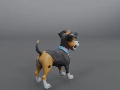 dog statue  3D model