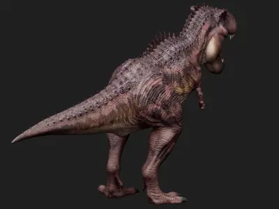 dinosaur Low-poly 3D model 4