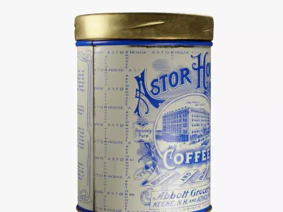  Vintage Coffee Can 3D model
