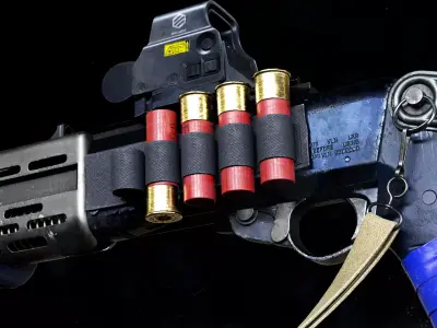 SPAS-12 - shotgun Low-poly 3D model