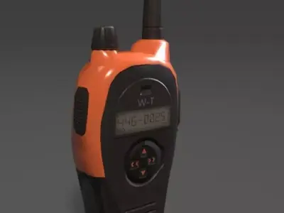 Walkie talkie Low-poly 3D model get