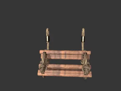 rope ladder Low-poly 3D model purchase