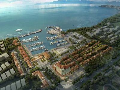 3Dmax fashion city commercial square building 159 3D model