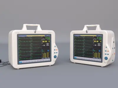 Patient Monitor 3D model