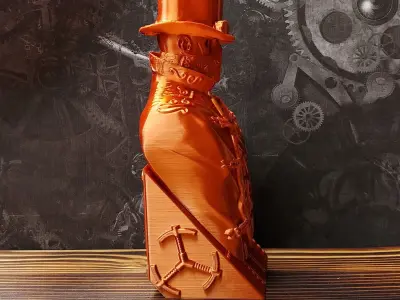 Steampunk Bust 3D print model