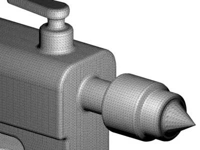 Rusty Lathe TailStock 3D model