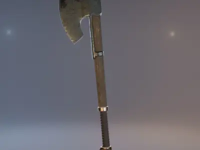 Battleaxe Asset Free low-poly 3D model
