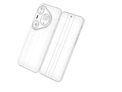 HUAWEI Pura 80 Ultra Smartphone C4D 3D model 3D model