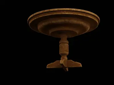 Gathering Dinning Table Low-poly 3D model