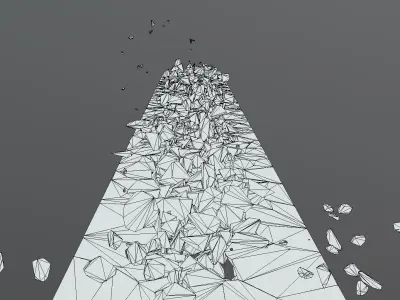 Ground Crack Escape 01 3D model