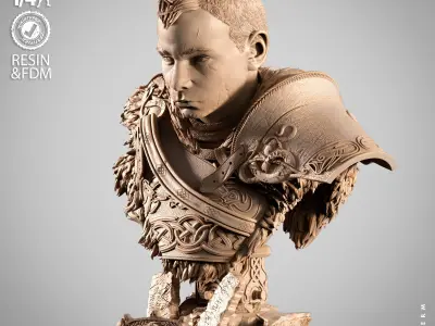 Wicked Movies Atreus Portrait Bust 3D print model