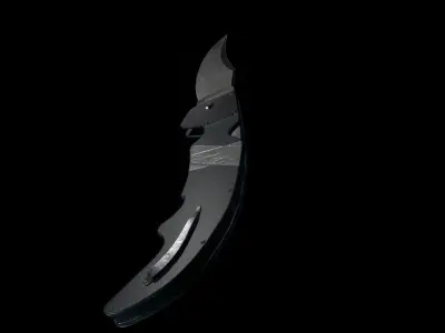 Flipknife Knife 3D Gameasset Low Poly PBR Low-poly 3D model