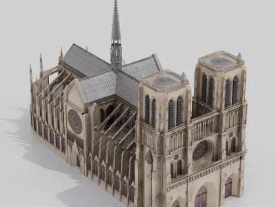 Notre Dame de Paris 3D model