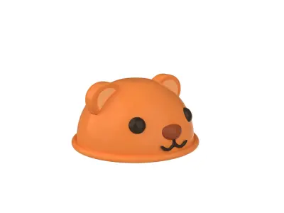 Bear Hat Cute Low-poly 3D model