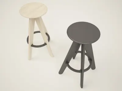TOM DIXON SLAB STOOL Free 3D model