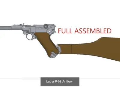 Semi Auto Pistols 3D Model Pack