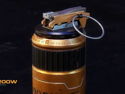 GR200W Eletric Grenade Low-poly 3D model